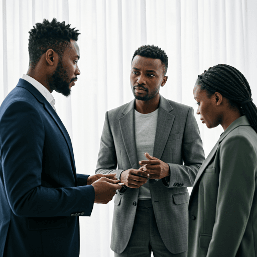 Business leaders discussing strategy